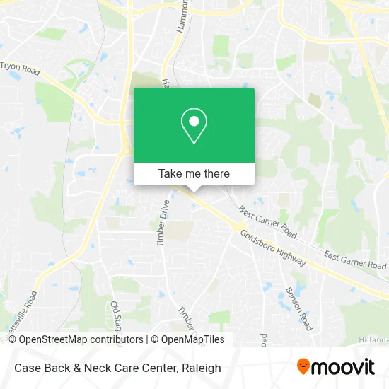 Case Back & Neck Care Center map