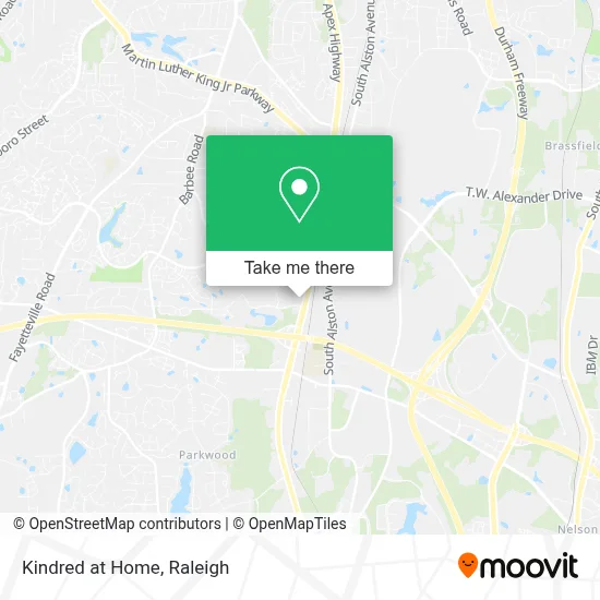 Kindred at Home map