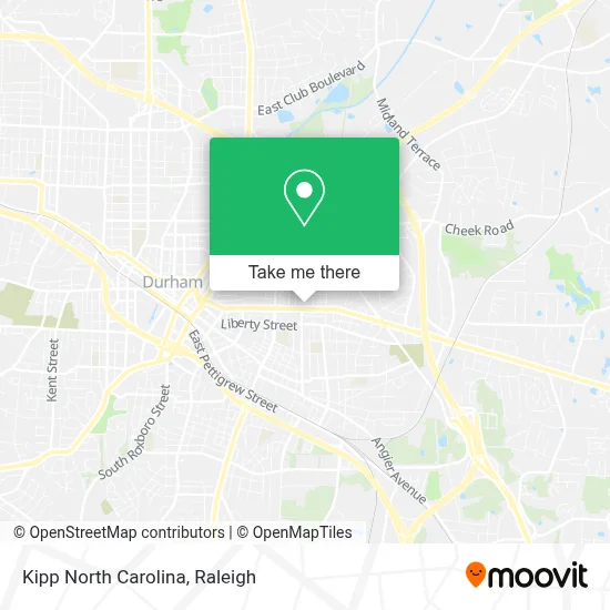 Kipp North Carolina map