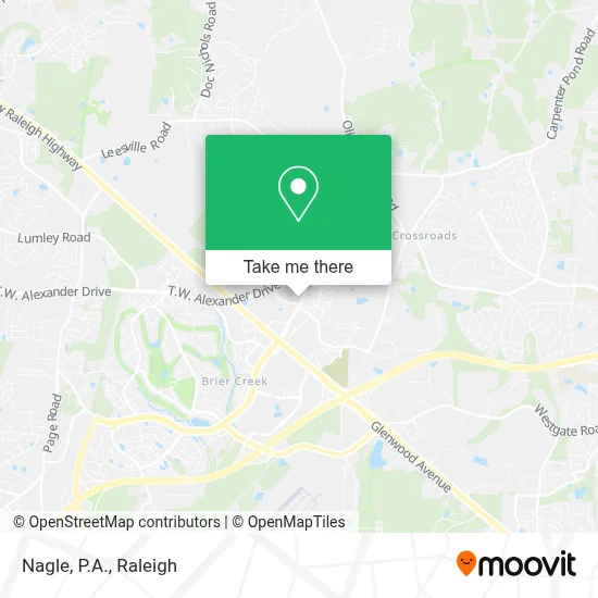 Nagle, P.A. map