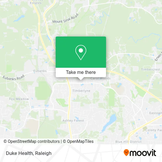 Duke Health map