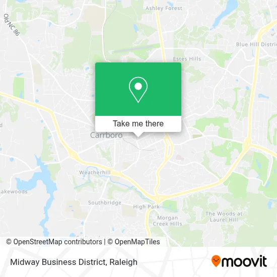 Midway Business District map