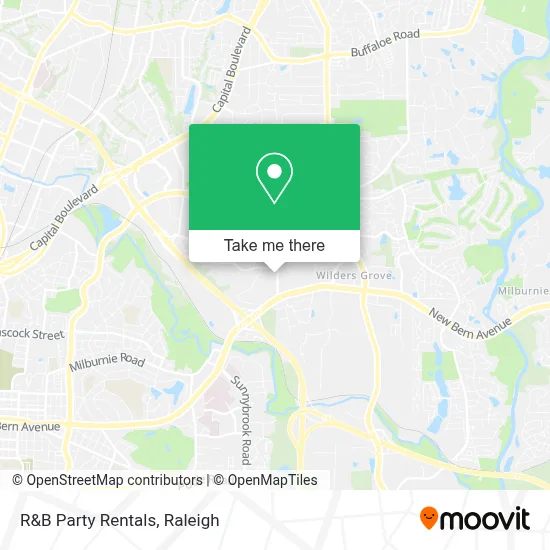 R&B Party Rentals map