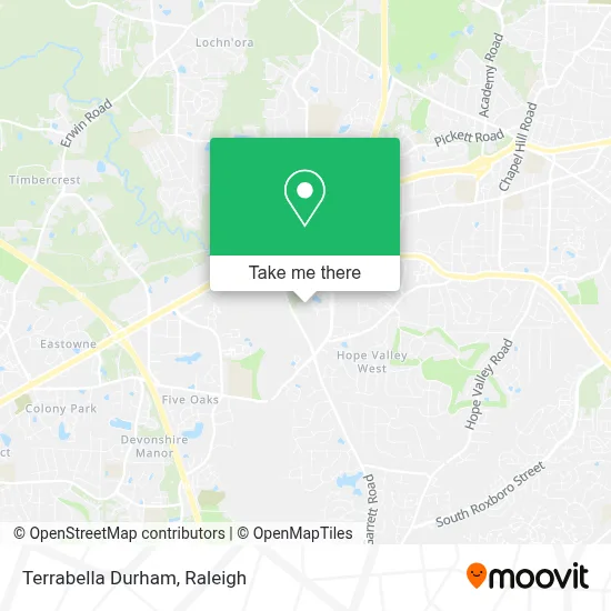 Terrabella Durham map