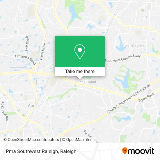 Pma Southwest Raleigh map