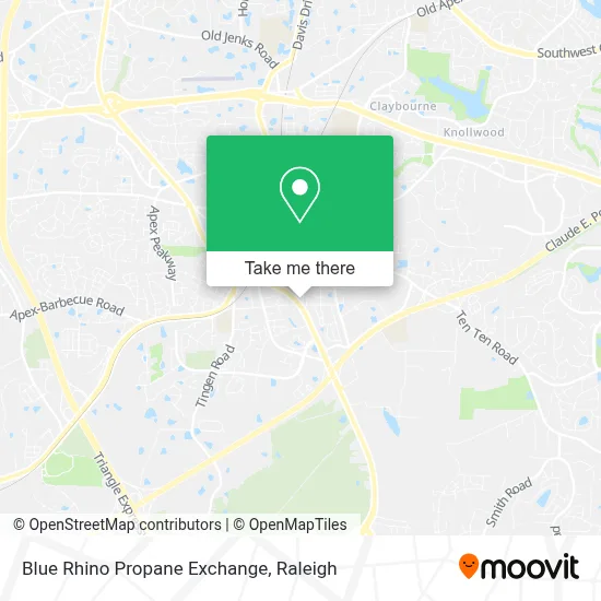 Blue Rhino Propane Exchange map