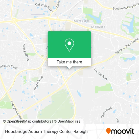 Hopebridge Autism Therapy Center map