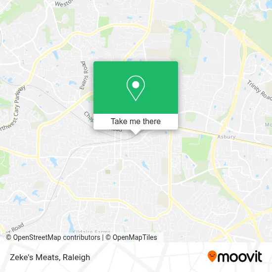 Zeke's Meats map