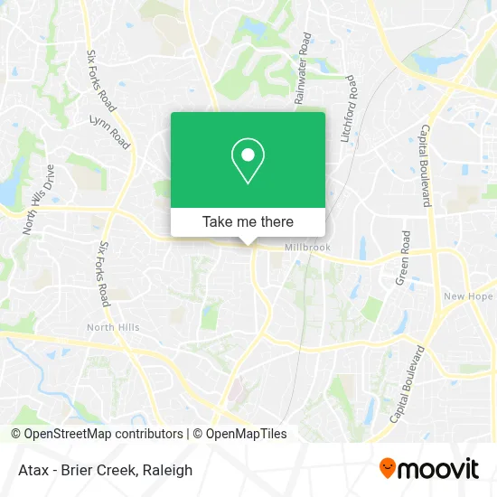 Atax - Brier Creek map