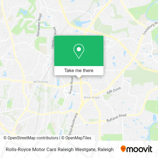 Rolls-Royce Motor Cars Raleigh Westgate map