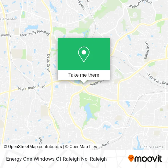 Energy One Windows Of Raleigh Nc map