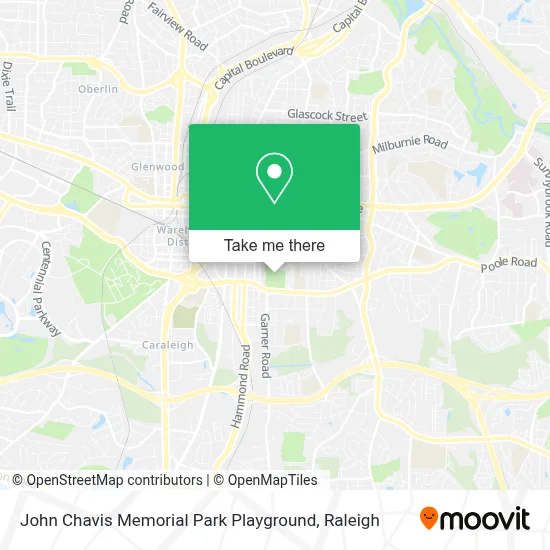 John Chavis Memorial Park Playground map