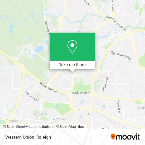 Western Union map