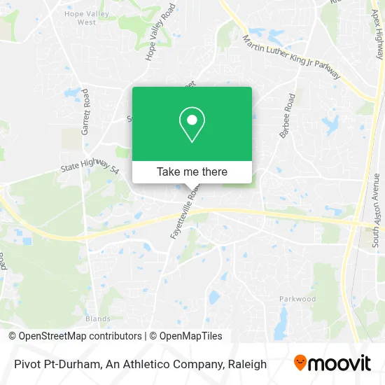 Pivot Pt-Durham, An Athletico Company map