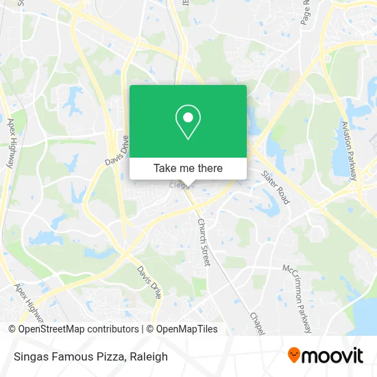 Singas Famous Pizza map