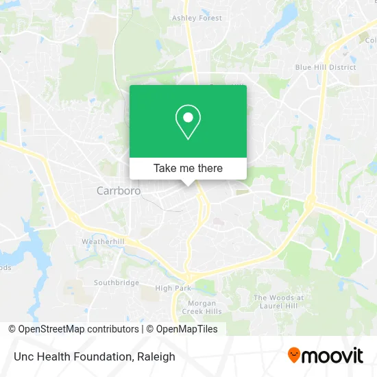 Unc Health Foundation map