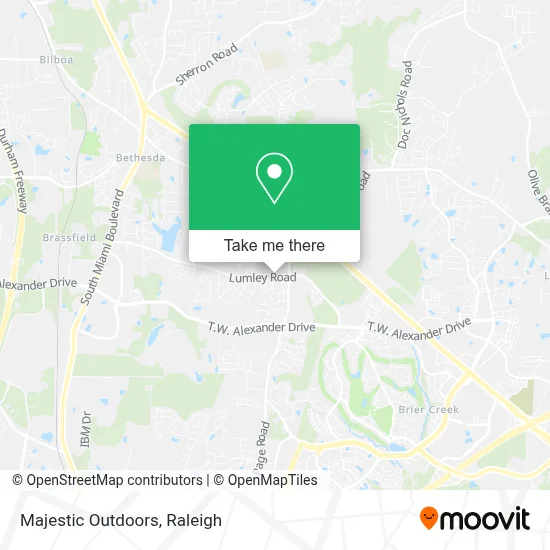 Majestic Outdoors map