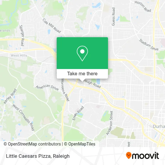 Little Caesars Pizza map