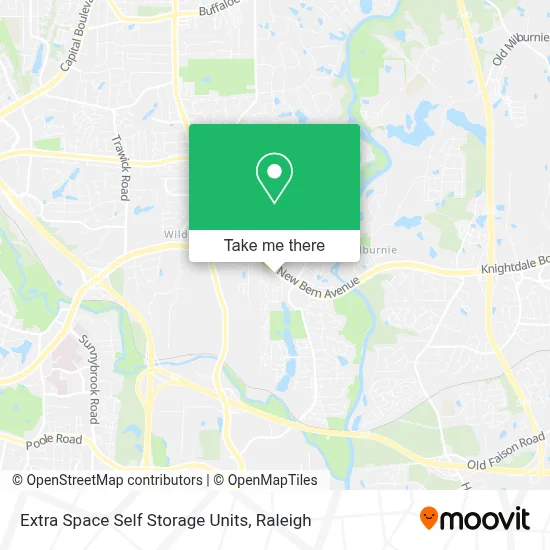 Extra Space Self Storage Units map