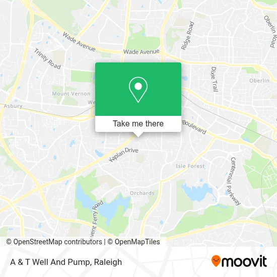 A & T Well And Pump map