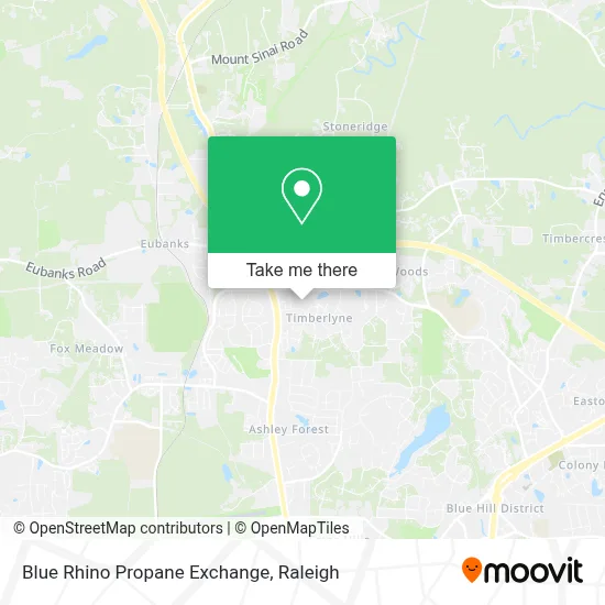 Blue Rhino Propane Exchange map