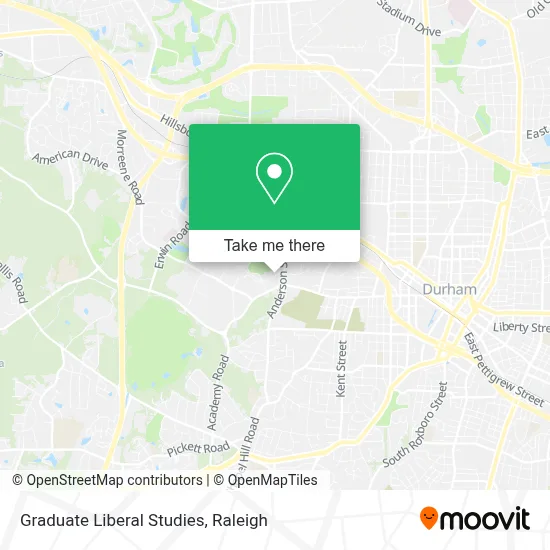 Graduate Liberal Studies map