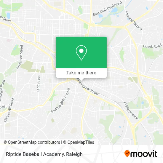Riptide Baseball Academy map