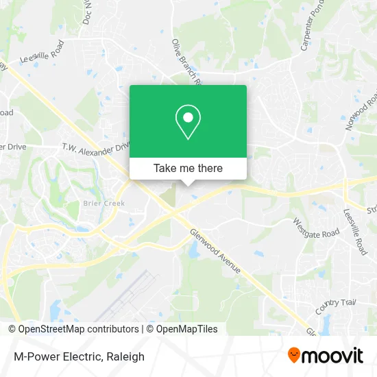 M-Power Electric map