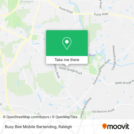 Busy Bee Mobile Bartending map