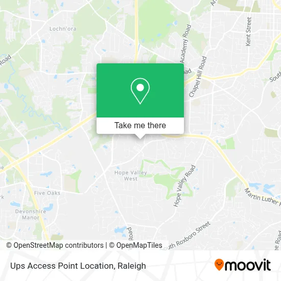 Ups Access Point Location map