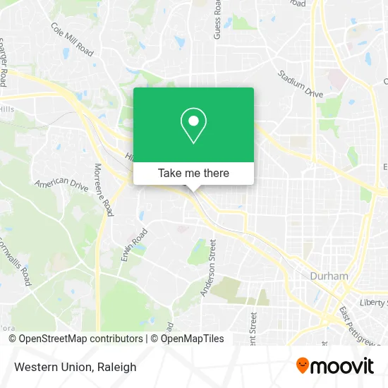 Western Union map