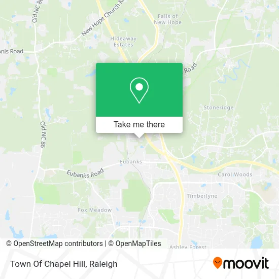 Town Of Chapel Hill map