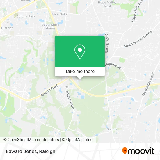 Edward Jones map