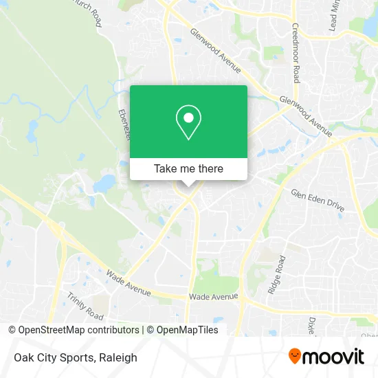 Oak City Sports map