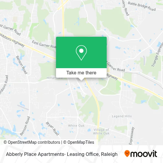 Abberly Place Apartments- Leasing Office map