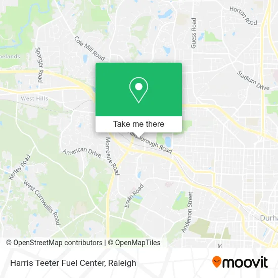 Harris Teeter Fuel Center map