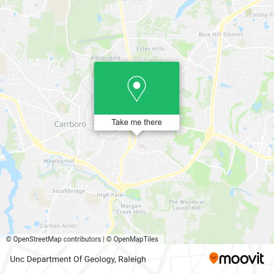 Unc Department Of Geology map