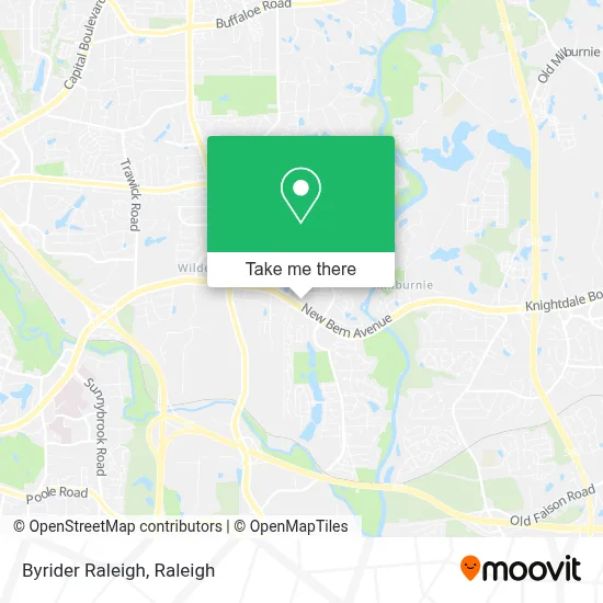 Byrider Raleigh map