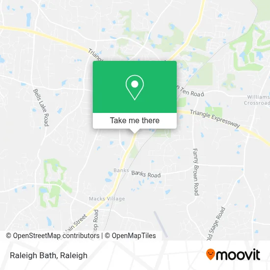 Raleigh Bath map