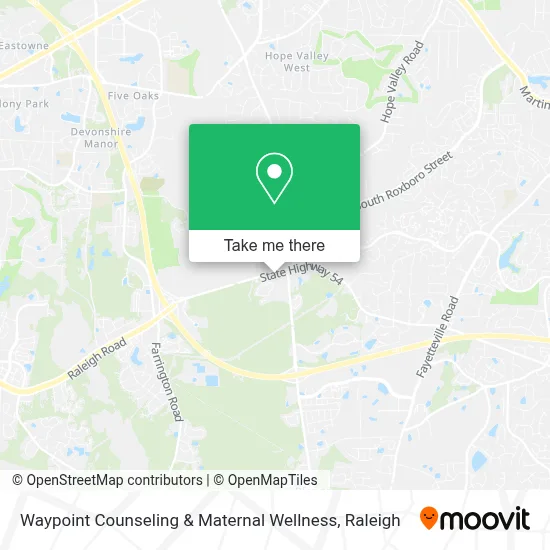 Waypoint Counseling & Maternal Wellness map