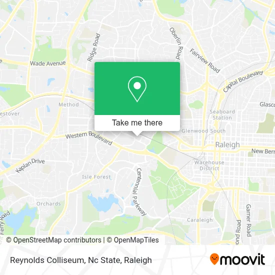 Reynolds Colliseum, Nc State map