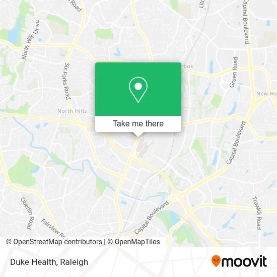 Duke Health map