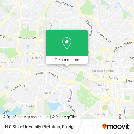 N C State University Phytotron map