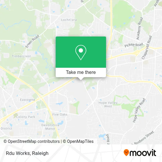Rdu Works map