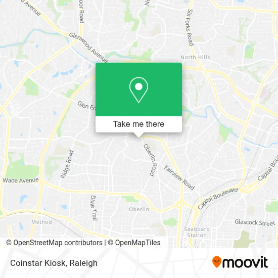 Coinstar Kiosk map