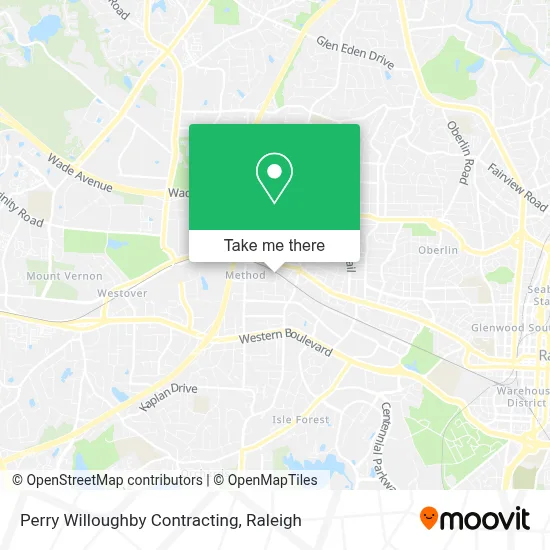 Perry Willoughby Contracting map