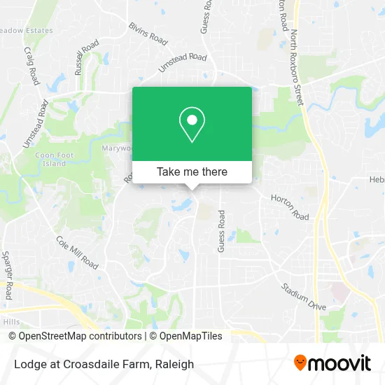 Lodge at Croasdaile Farm map