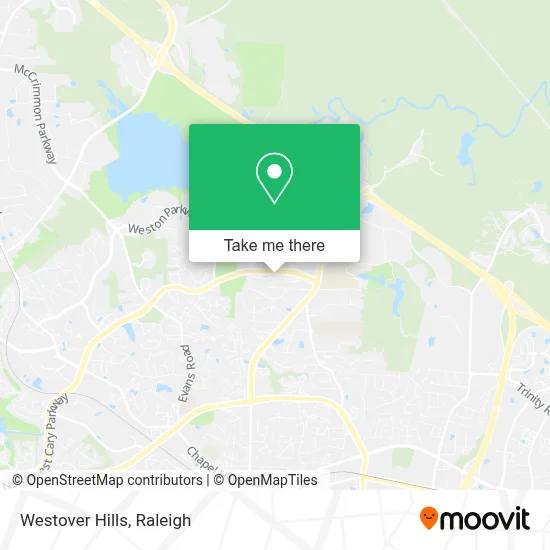 Westover Hills map