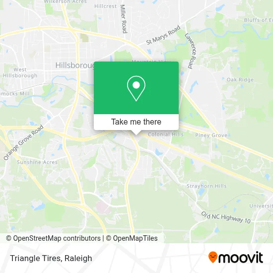 Triangle Tires map