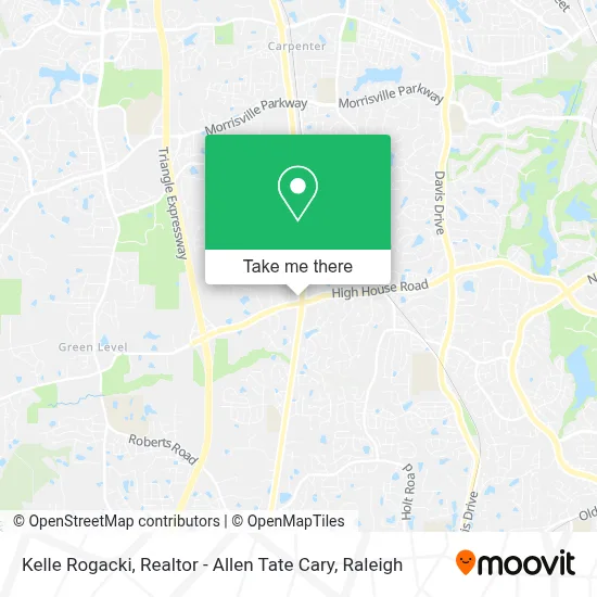 Kelle Rogacki, Realtor - Allen Tate Cary map